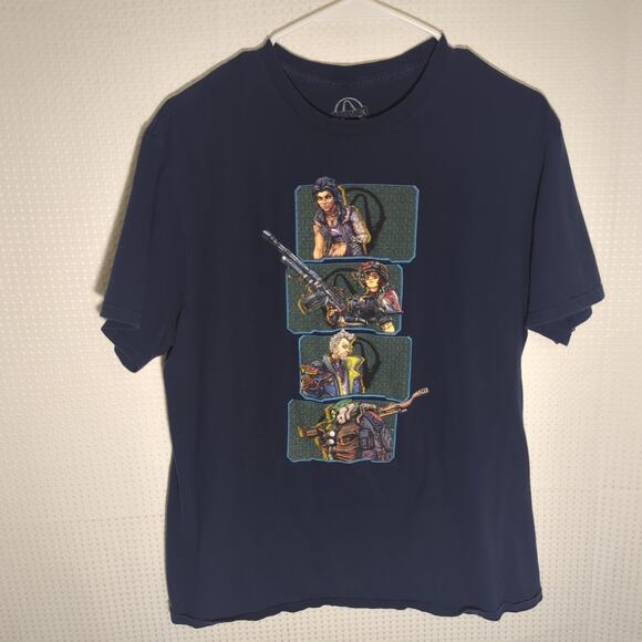 Borderlands 3 Graphic T-Shirt Large Navy Video Game Gearbox 2019 Licensed Tee - Picture 1 of 5